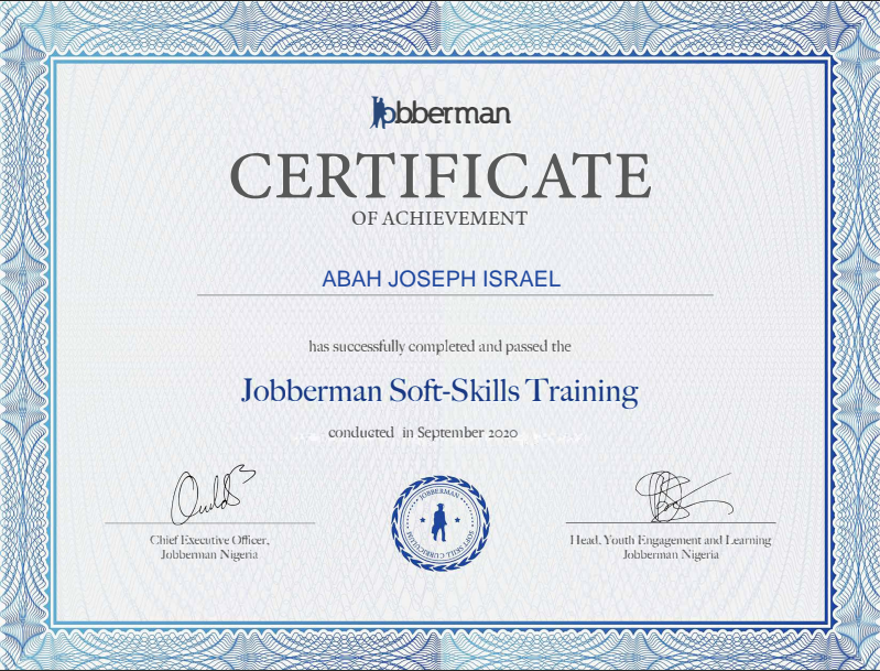 soft skills Certificate